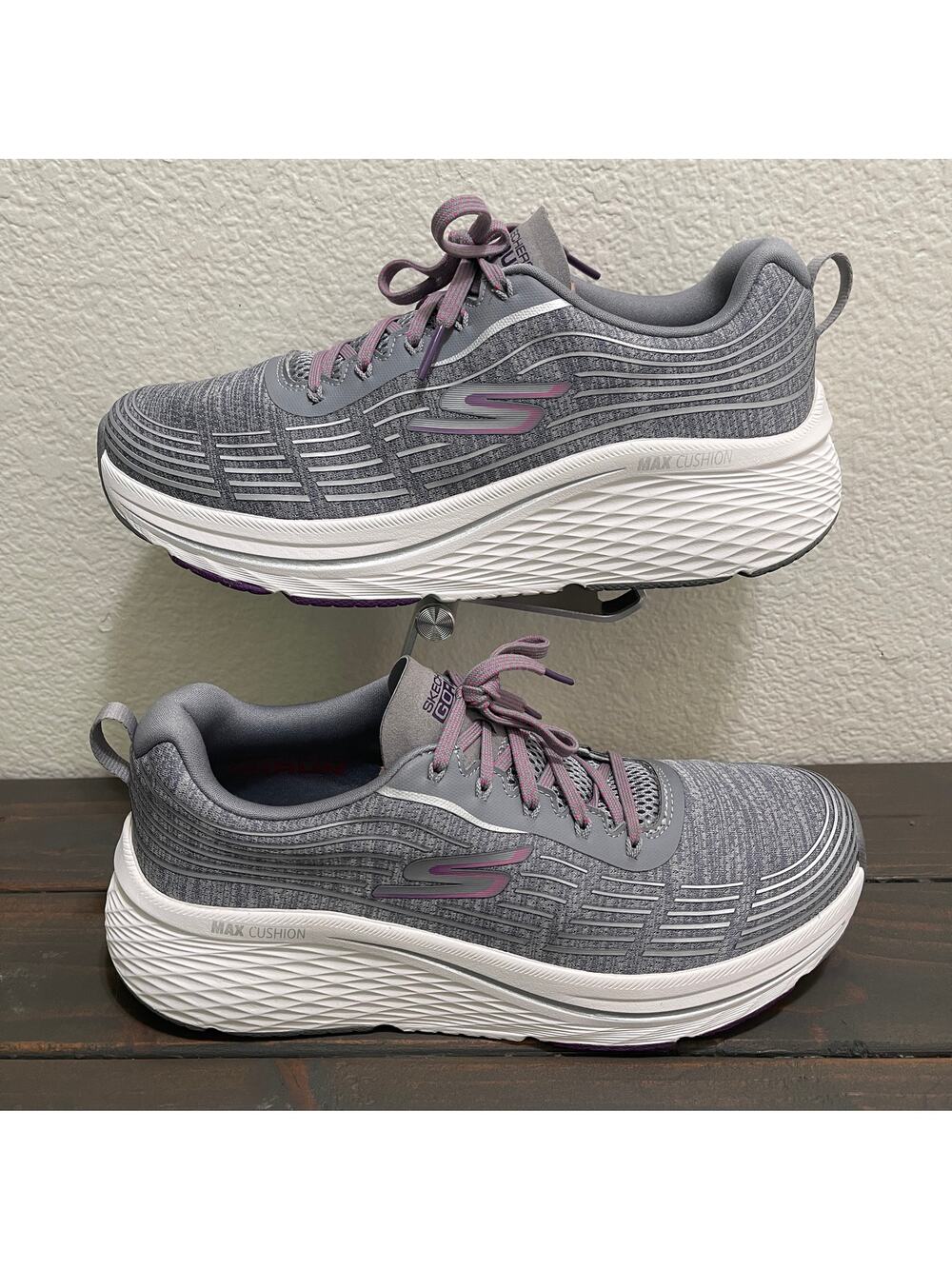 SIZE 9 SKECHERS WOMEN'S MAX CUSHION ELITE 2.0-SUNSET POINT 129638 WALKING SHOES